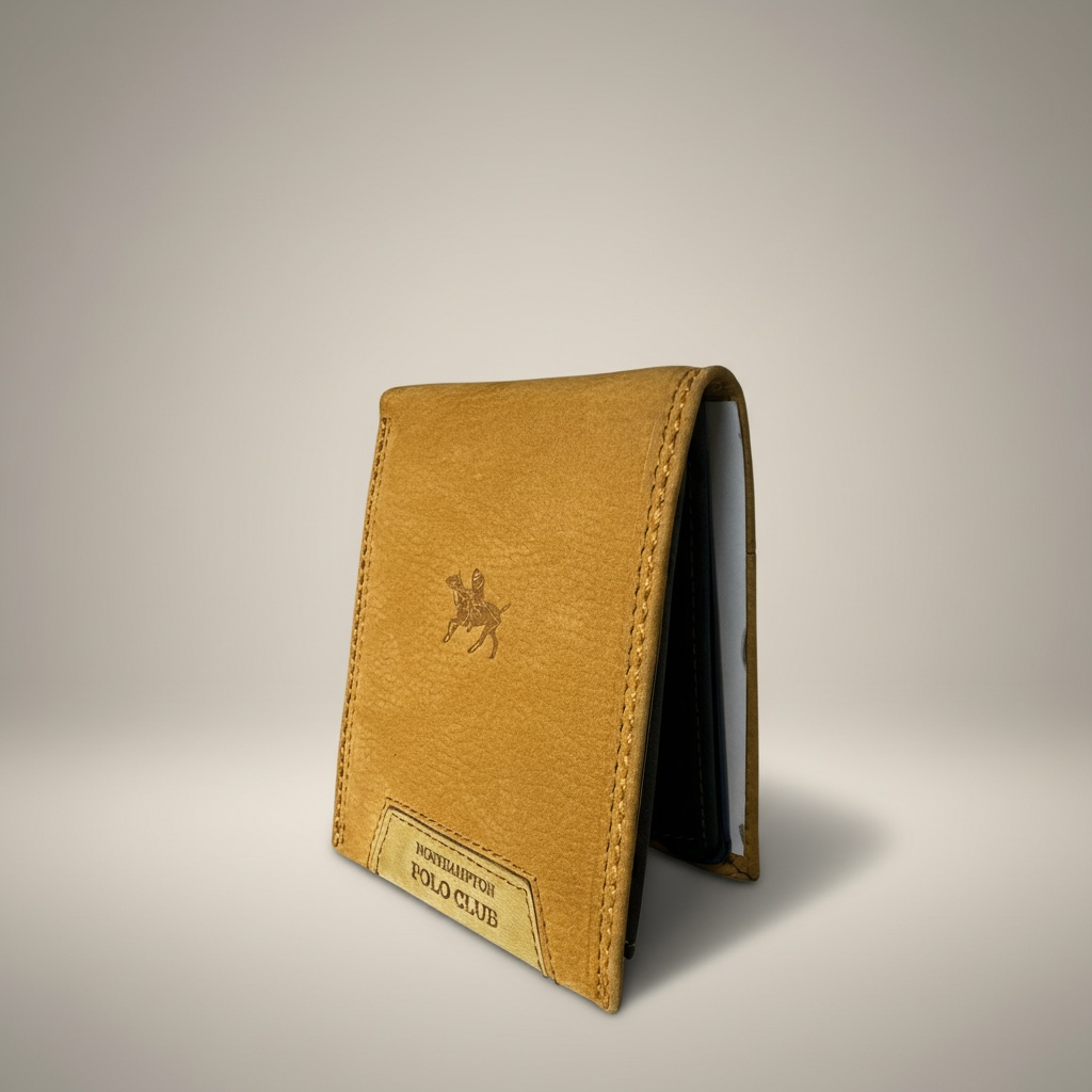 Tan Smooth Leather Bifold Wallet