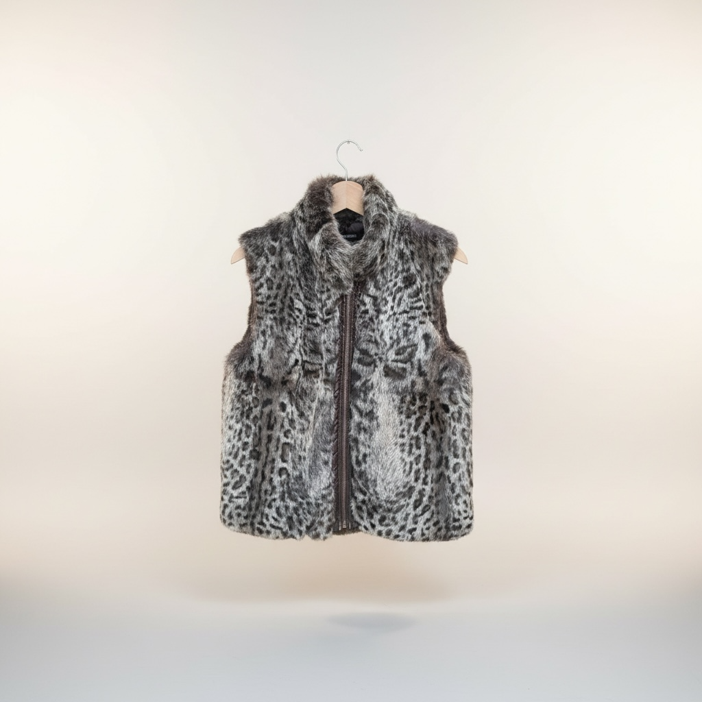 Brown Rex Rabbit Fur Vest