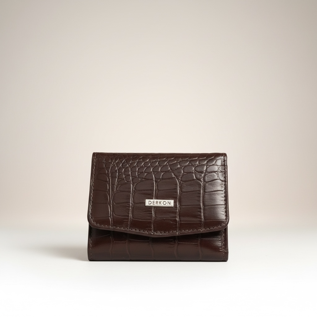 Brown Crocodile Leather Wallet
