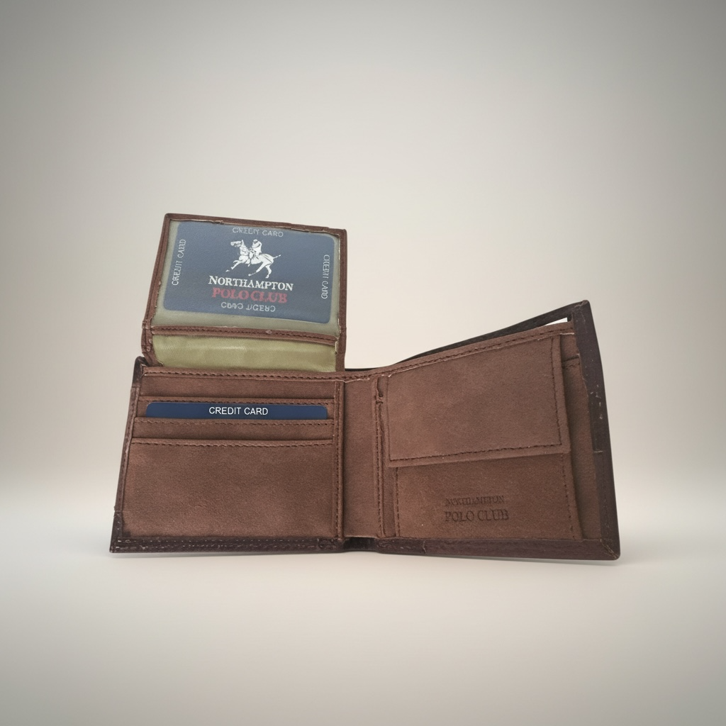 Brown Suede Multi Card Wallet