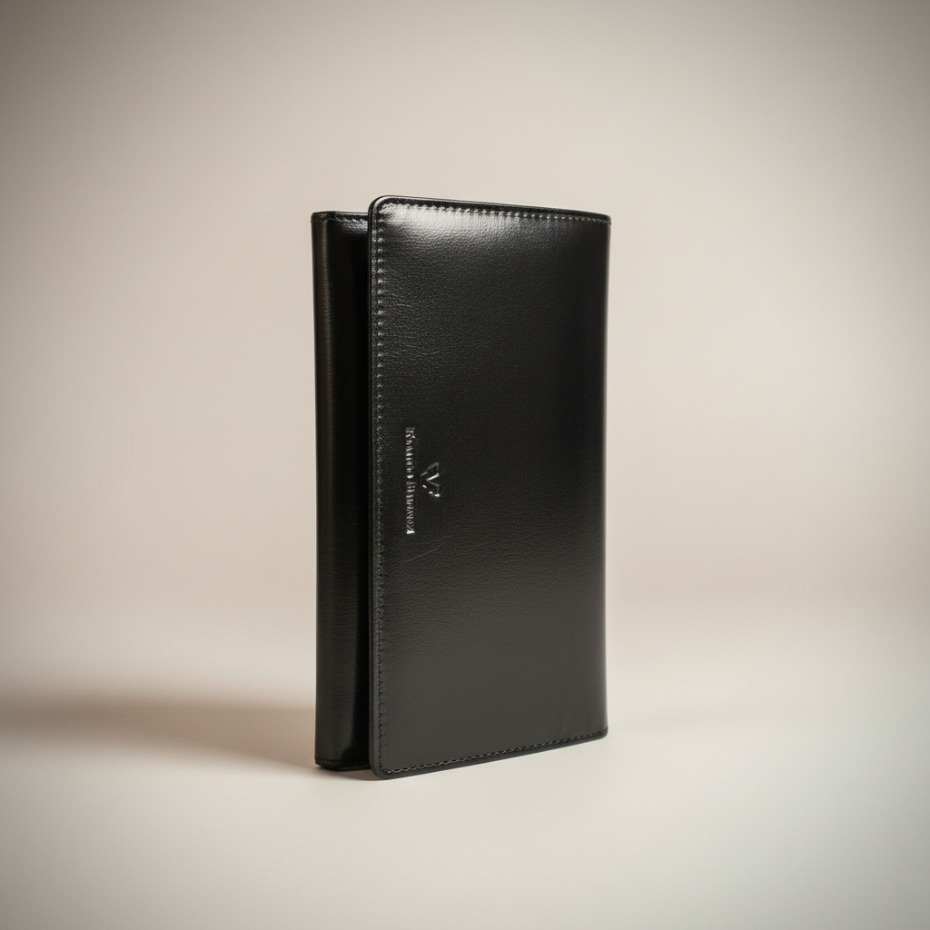 Black Patent Leather Multi Card Wallet