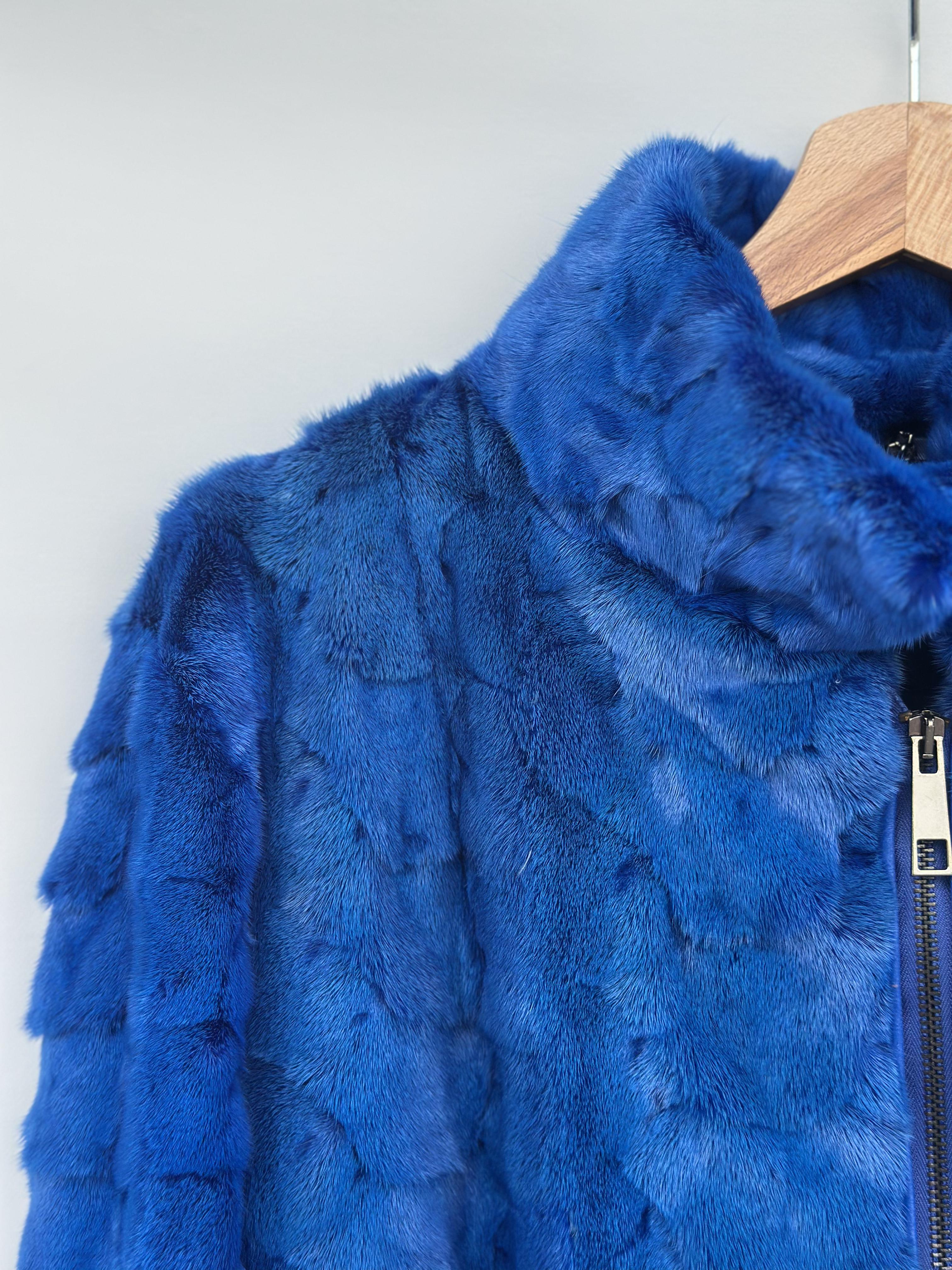 Blue Mink Pieces Short Jacket