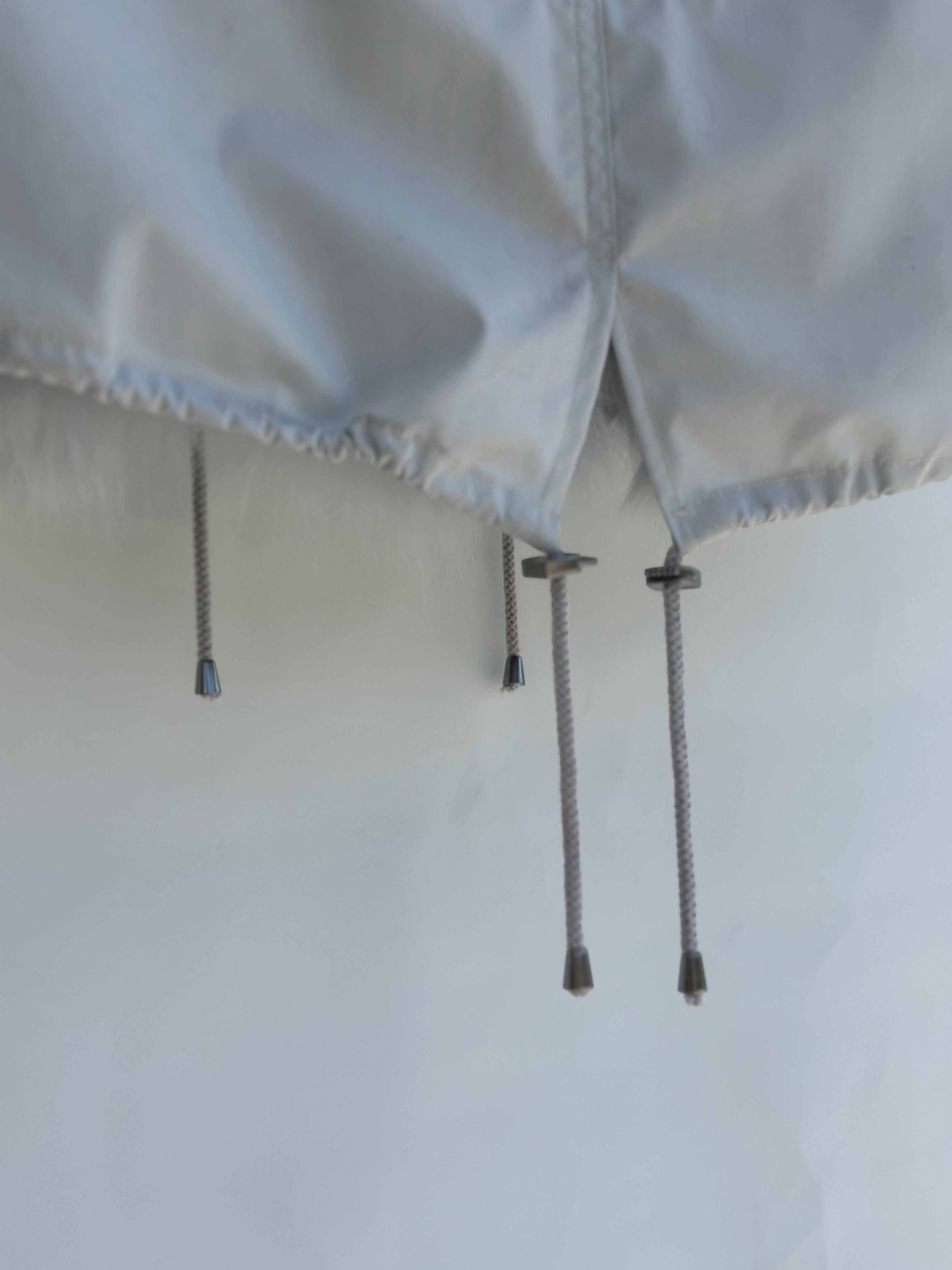 Grey Parka with Fox Collar and Lining