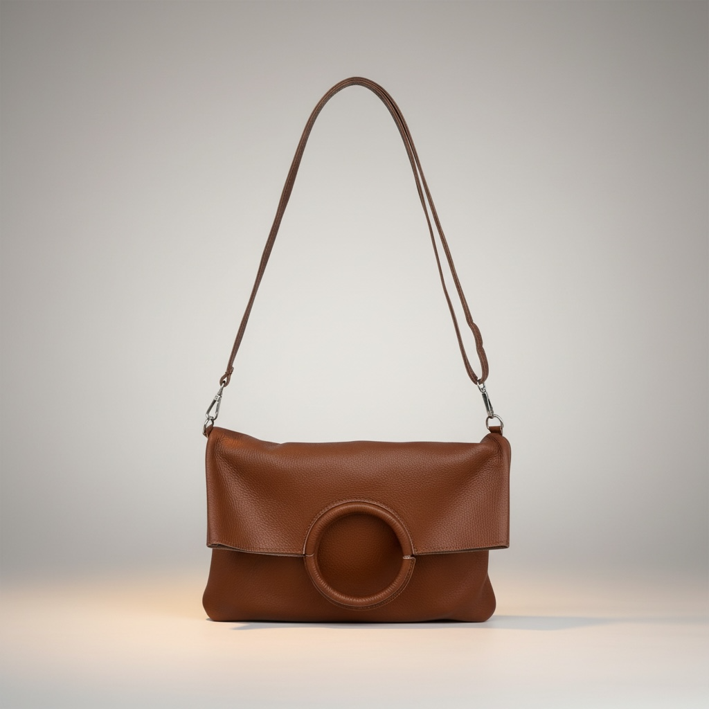 Tan Leather Tote Bag