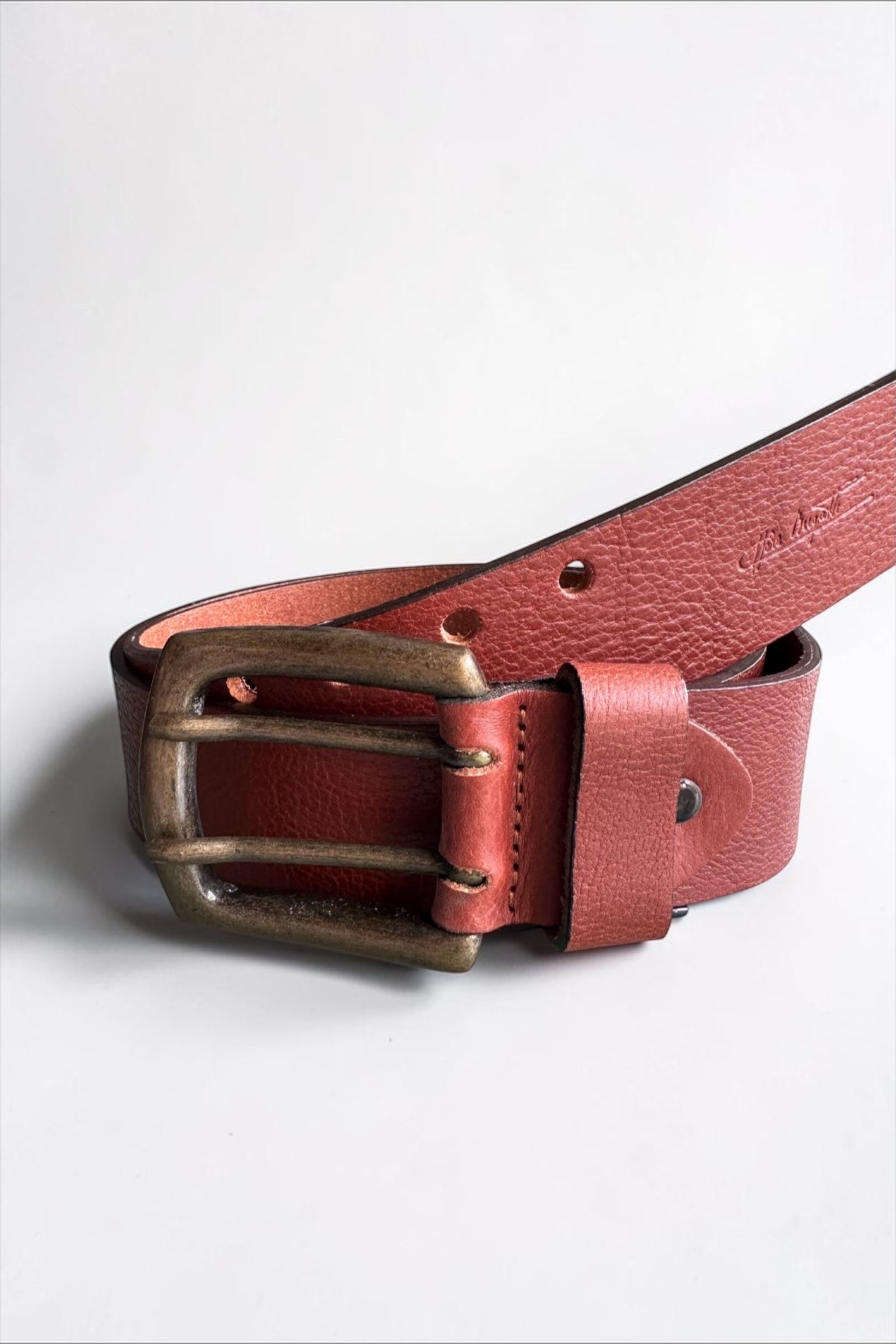 Red Leather Belt
