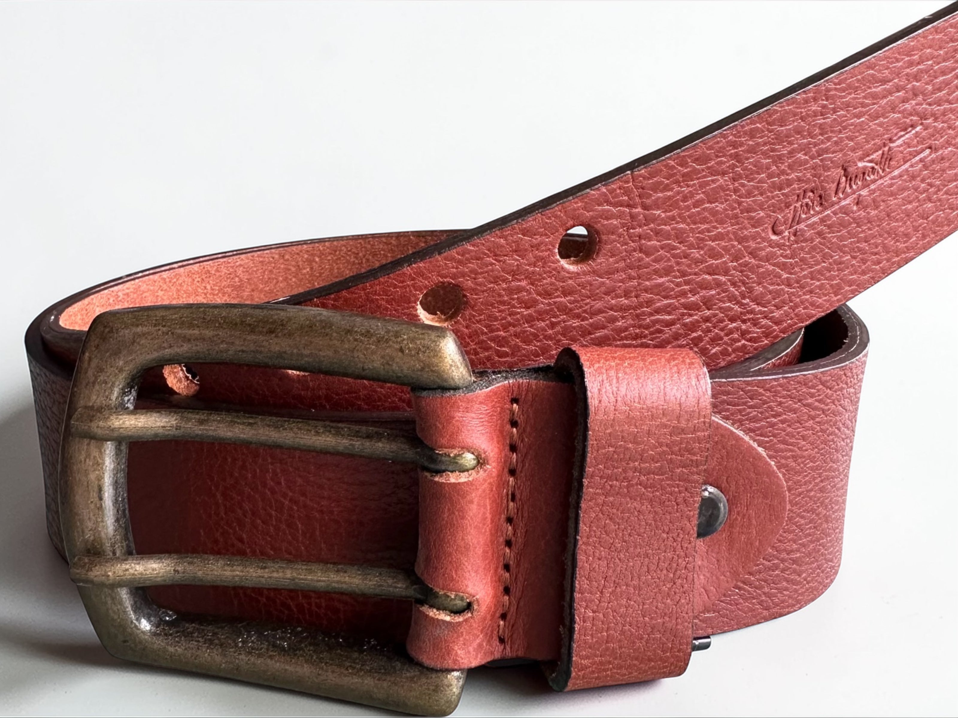 Red Leather Belt